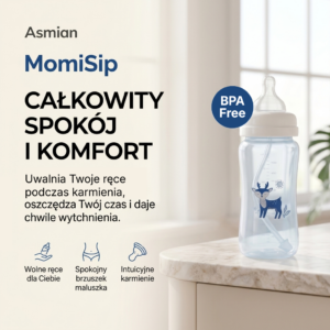 MomiSip - Antykolkowa butelka do karmienia